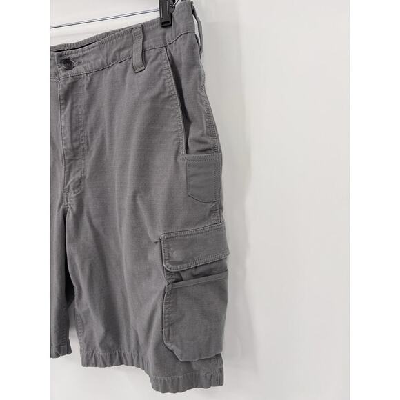 Carhartt Cargo Shorts Mens 40 Gray Carpenter Rip Stop Force Work Relaxed - Picture 4 of 12